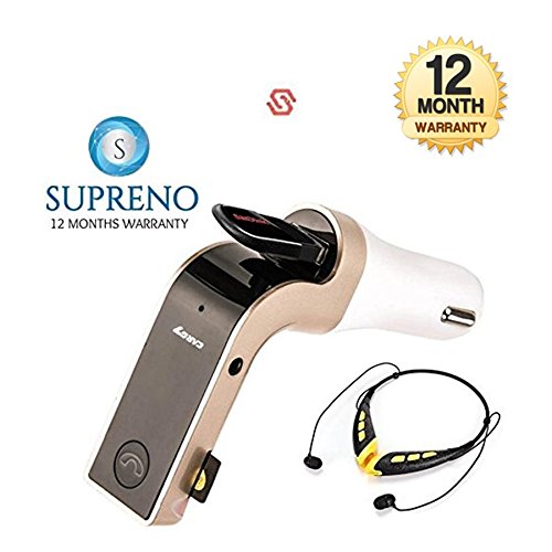 Wonderford Carg7 2.5A Q with Turbo Charging LCD Bluetooth Car Charger