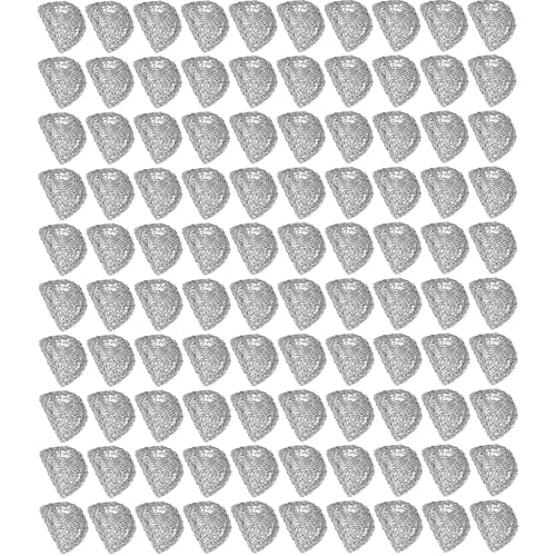 FDDU 100 Pièces Filtre D'Écran de Boule de Tuyau de Tabac, Acier Inoxydable Écran à Pipe à Tabac Filtres, Filtre à Tamis à Bille pour Pipe, pour Pipe, Filtre de Tuyau de Fumé, Tabac, Tubes à Fumée