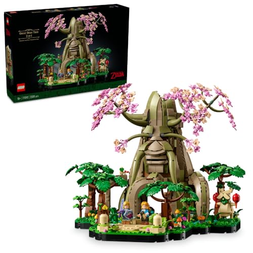 LEGO The Legend of Zelda Great Deku Tree 2-in-1 77092 | Collectible Display Set, Princess Zelda & 3 Link Minifigures, Building Kit for Adults, Gaming Gift Idea, 2,500 Pieces