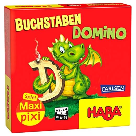 Maxi-Pixi-Spiel "made by haba": Buchstaben-Domino: Ein Spiel für Kinder ab 3 Jahren