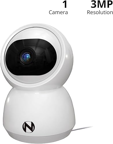 Miniatura 2 de Night Owl Cámara de disuasión inalámbrica enchufable de 3MP para interiores con panorámica, inclinación y audio de 2 vías