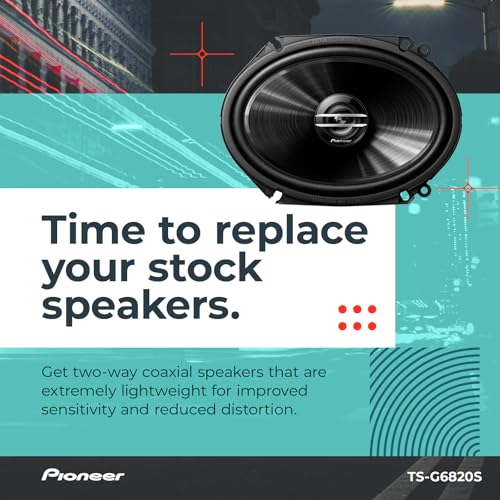 Image of PIONEER G-Series TS-G6820S 6 inch x 8 inch 2-Way Coaxial Car Speakers 250W Max