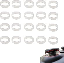 20 Pack Protective Stick Ring Protective Game Silicone Ring Protective Ring for Stick Anti-Chipping White Powder Reduced Abrasion Easy to Install for PS4 PS5 Switch Pro Xbox Controllers