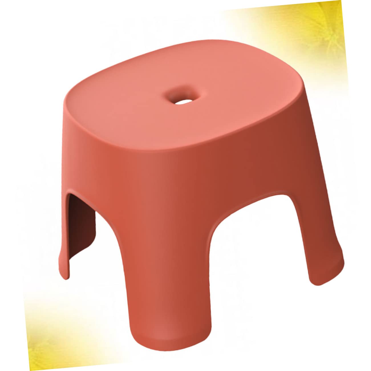 Gatuida Sgabello Piccolo in Pvc Antiscivolo per Bagno e Casa Colore Rosso, Sgabello Affidabile per Ragazzo Ragazza e Famiglia per Doccia e Spogliatoio
