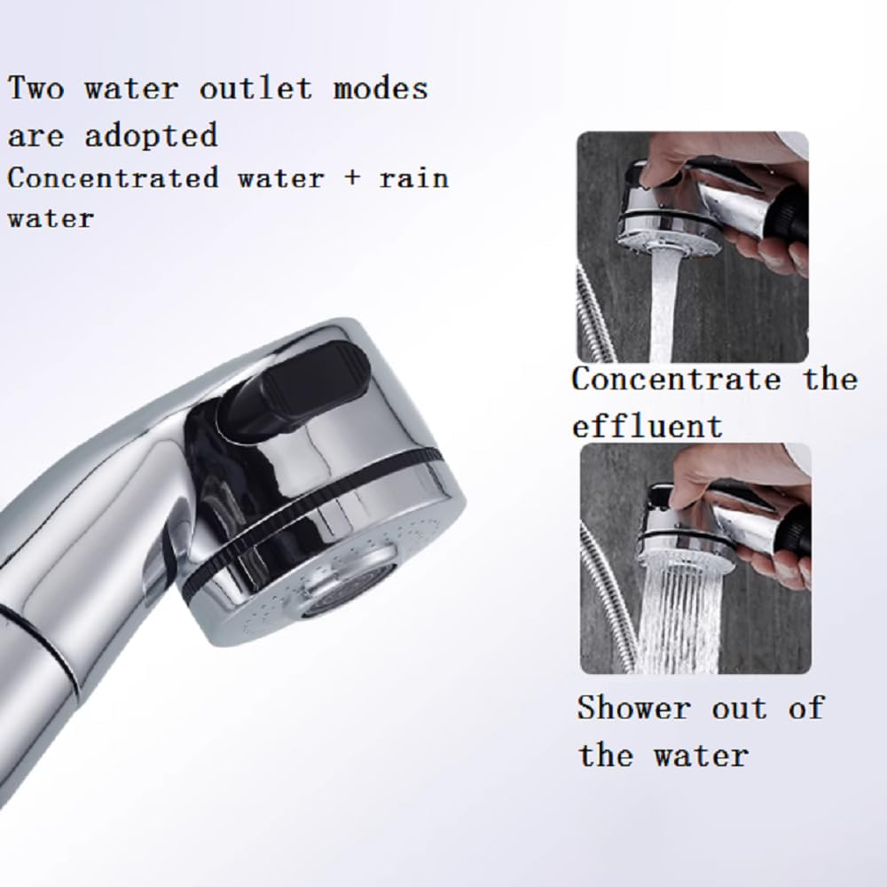 Ausziehbares Waschbecken, Warm- und Kaltwasser, Badezimmer, Mundspülung, drehbarer Teleskop-Wasserhahn (d)