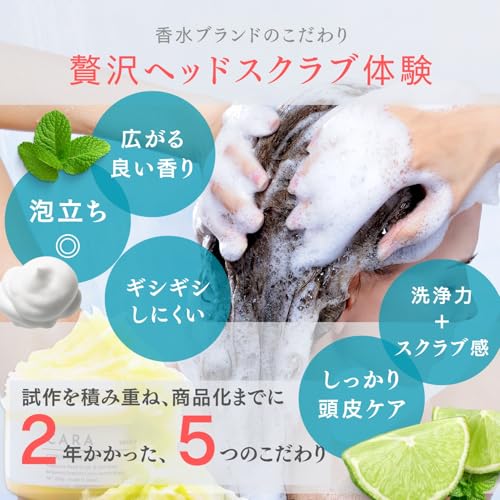 CARA ヘッドスクラブ 230g シトラスアイスミント - 画像 1