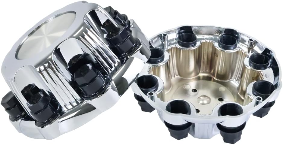 4Pcs Wheel Center Caps 8 Lugs Compatible with 16" and 17" stock wheels Compatible with Chevrolet Avalanche 2500 2002-2006 Silverado 1999-2010 Sierra 1999-2010 Replace 15039488 15039489 9597169 9597170
