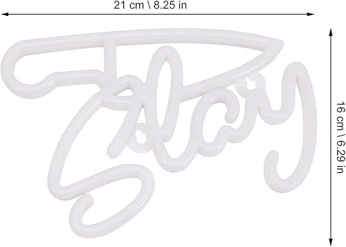 Miniatura 3 de Uonlytech Letrero decorativo de neón para dormitorio, letrero de neón LED con base, luz nocturna de ambiente para decoración del hogar, letrero de