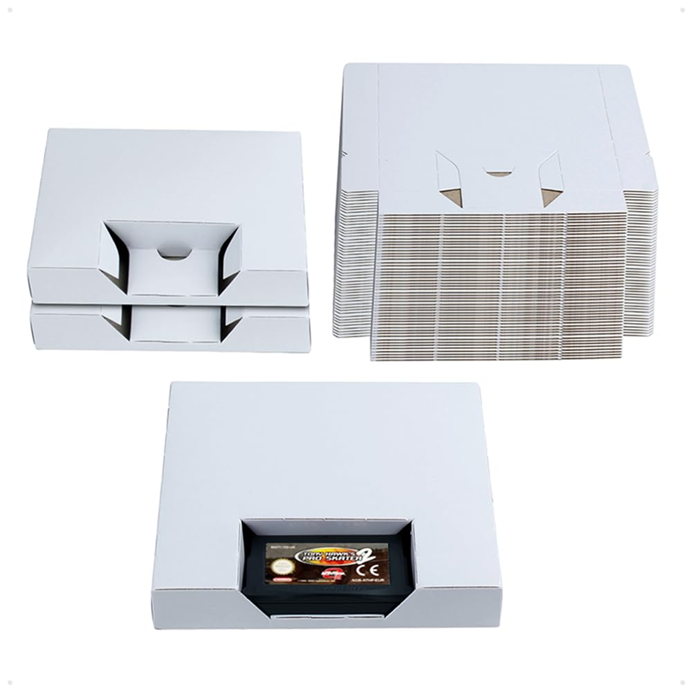 10 Pack Cardboard Inner Insert Trays for GBA Game Cartridges – Carton Inlay Replacements for Game Boy Advance (US Version)