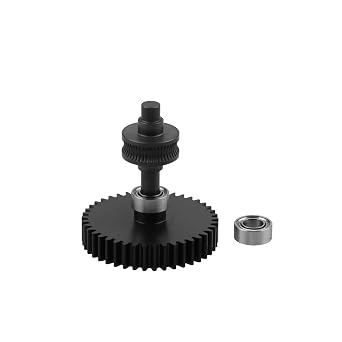 Upgraded K2 Plus Combo CFS Black Gear Set with DLC Nano-Coated Hardened Steel for Creality K2 Plus Combo 3D Printer Wear Resistant, Anti-Rust, Stable Filament Feeding