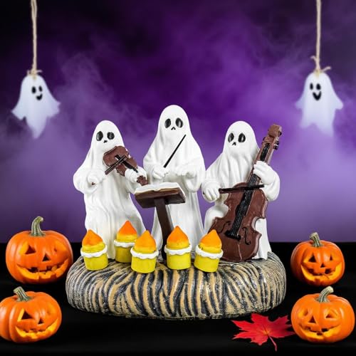 Figurine Fantôme en Résine | Statue Décorative de Table Halloween