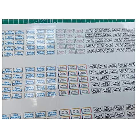 Clothes Stick On Name Labels - Washable No-Iron Personal Permanent Stickers for School Uniform, Children, Day Care, Nursery, Care Homes Cover
