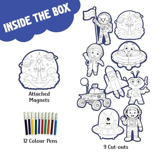 Image of SparkLPlay Coloring Kit. Art & Craft for Kids. 9 DIY Activities. Age 3+