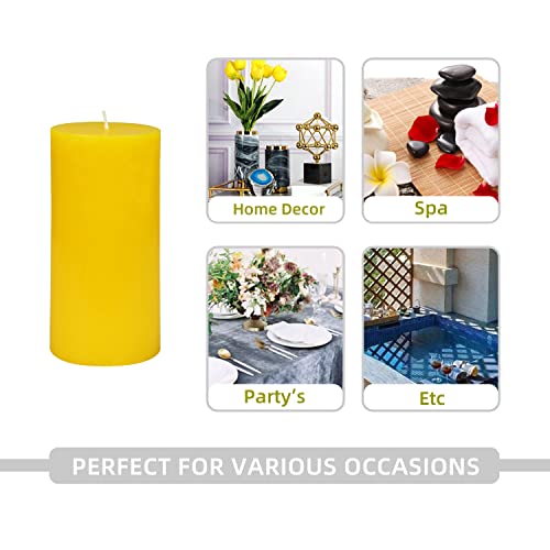 Zest Candle Pillar Candles, 3 By 6-Inch, Yellow Citronella #TOP4