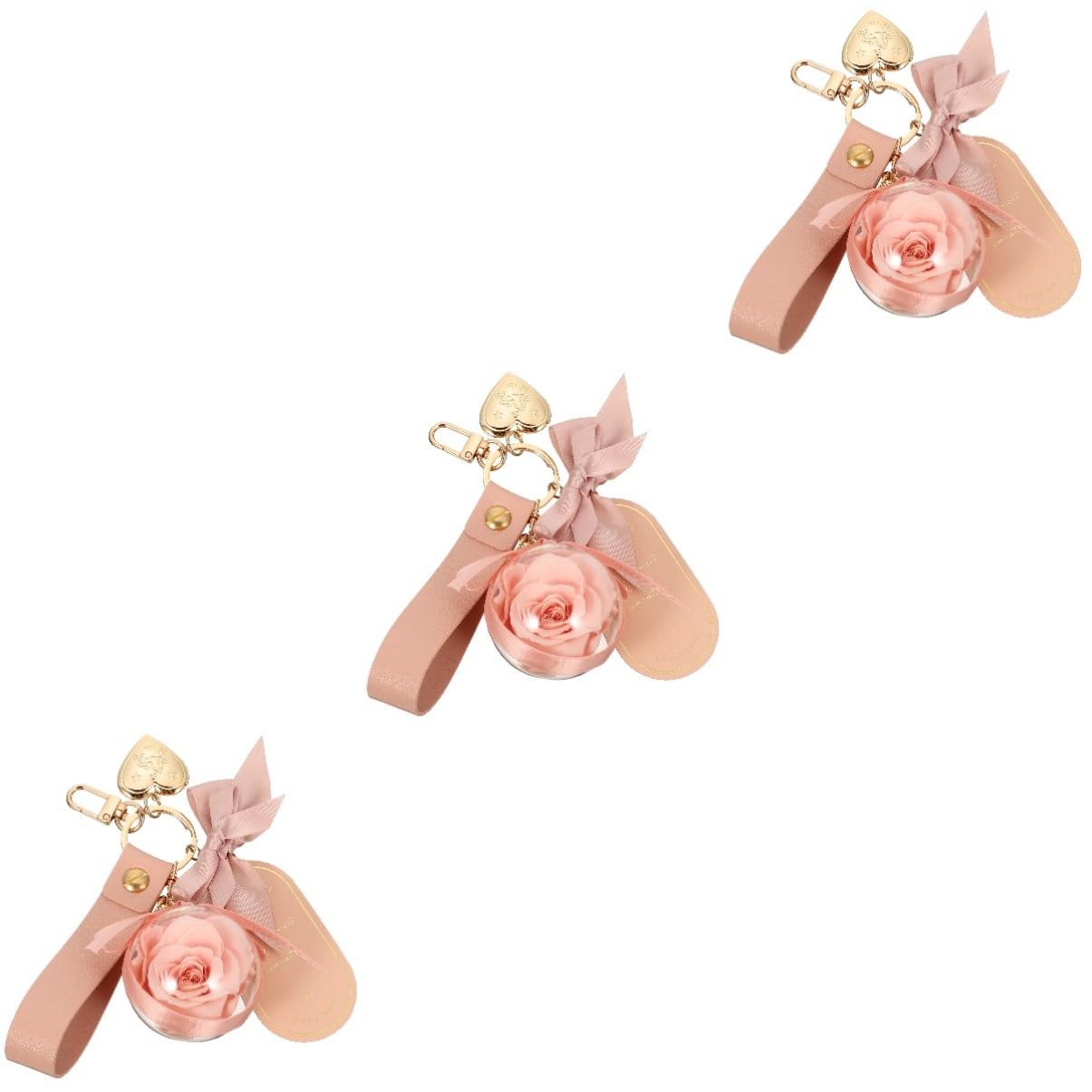 SHERCHPRY konservierter Blumen-Schlüsselanhänger Bausatz Perlen Zubehör Reize Quaste personalisierte schlüsselanhänger bag charm Rucksackanhänger Schlüsselketten Leder Rosa