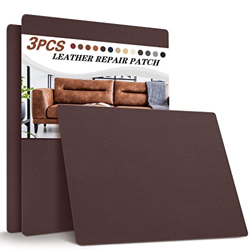 Yaflc Leather Repair Patch For Furniture, 8.3 X11 Inch Self Adhesive Leather Repair Patch, Vinyl Leather Repair Kit For Car Seat Couch Jackets Sofa Chair Brown #TOP15
