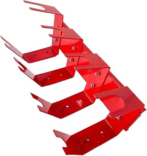 Magnetic Paint Spray Gun Holder Stand, Holds 4 Gravity Feed - Attach to Booth Wall, Mix Room, Workstation Cabinet, Body Shop or Garage Wall Red