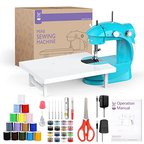 sewing machine adaptor - Mini Sewing Machine with 42PCS Sewing Kit, Foot Pedal, Adapter