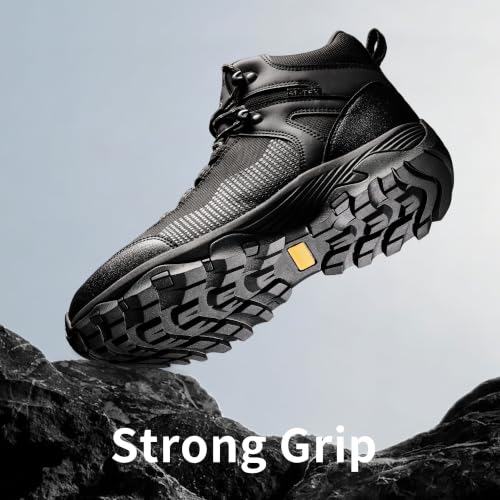 SHULOOK Men's Waterproof Hiking Boots, Lightweight Breathable Outdoor Shoes by SHULOOK - Used condition - Image 5