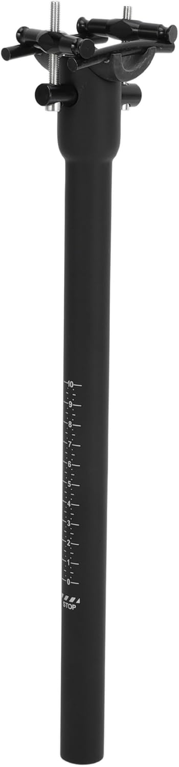 Bike Seat Posts Lightweight 2-Bolt Design Bike Saddle Post Seat Tube Matte Black 1 Pc 22.2x350mm Carbon Fiber