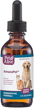 PetAlive AmazaPet Liquid Drops for Dog & Cat Respiratory Health - 2 Fl Oz