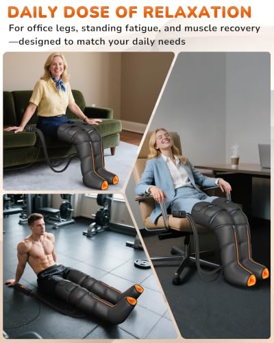 JZBRAIN Leg Compression Massager with Heat for