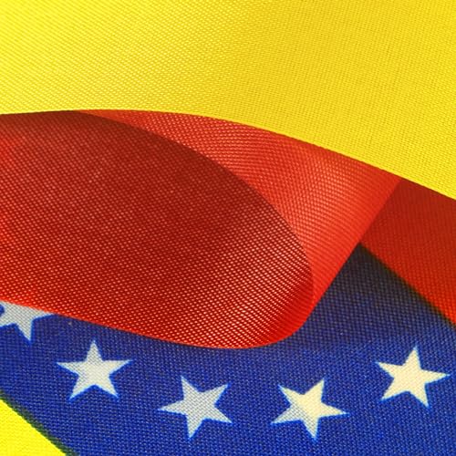 Image of Anley Venezuela String Flag Pennant Flags, Patriotic Events 5th of July Venezuela Independence Day Decoration Sports Bars - 33 Feet 38 Flags