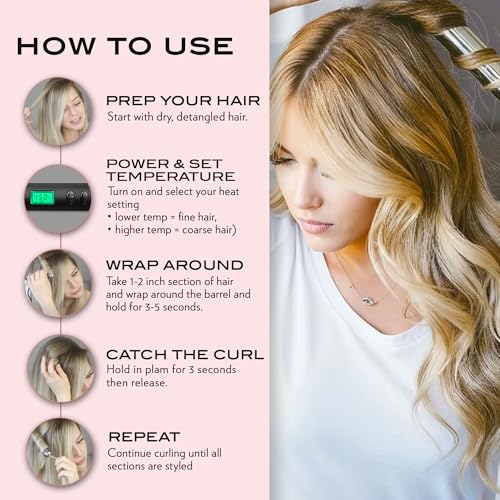 NuMe Magic Titanium Ion Curling Iron 1" Wand, view 5