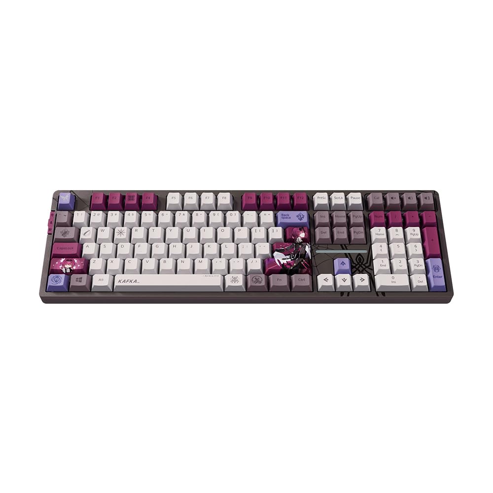 HOYOVERSE Honkai: Teclado mecánico Star Rail Kafka con retroiluminación - Interruptor de otoño de 108 teclas