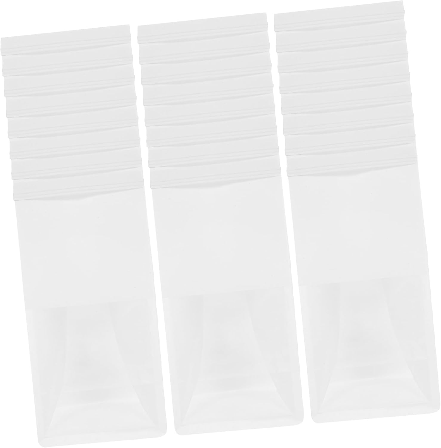 50pcs Sealable Cookie Bags Window Paper Bakery Containers for Goods Pastries Toast Versatile Self-sealing Snack Pouches for Easy Visibility
