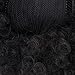 Miss Rola Kinky Curly Drawstring Short Ponytail Kanekalon Synthetic Hair Bun Up Donut Chignon Natural Black Color Scrunchie Wig With Clips (1 Large Piece)