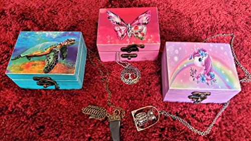 Jb&C Premium Unicorn Trinket Box Small Jewelry Keepsake Box | Earrings Necklace Storage Box For Girls Women | Gift Idea Valentine's Day, Birthday Christmas, Weddings, Animals Ornaments For Home Décor #TOP5