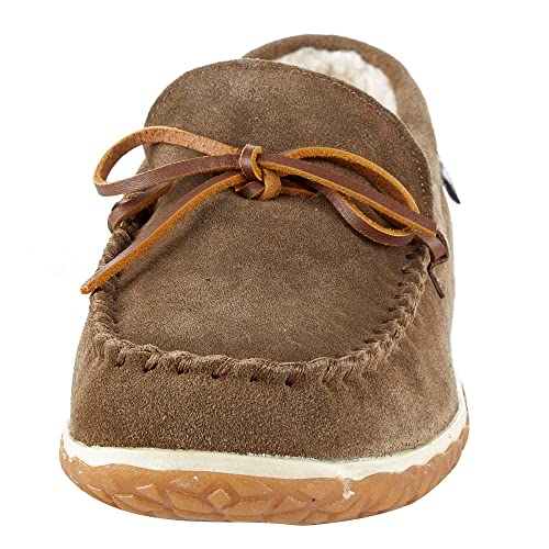 Minnetonka Mens Tomm Slipper, Autumn Brown, Size 10 #TOP15