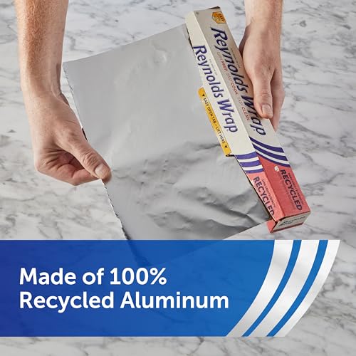 image for Reynolds Wrap Recycled Aluminum Foil, Recycled Foil Roll, Made From 10