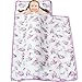 Toddler Nap Mat for Girls Floral, Kids Sleeping Mat with Fleece Blanket, Lightweight Perfect for Kids Preschool, Daycare, Travel Sleeping Bag, Fit Standard Cot