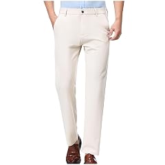 Men Suit Dress Pants Slim Fit Wedding Pants Flat Front Men Formal Straight Fit Skinny Suit Pant Wrinkle