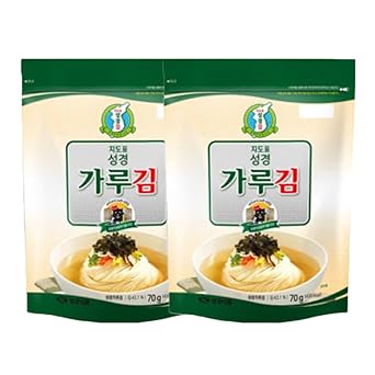 Korean Roasted Seaweed Flakes 70g x 2 Bags, Resealable Pouch