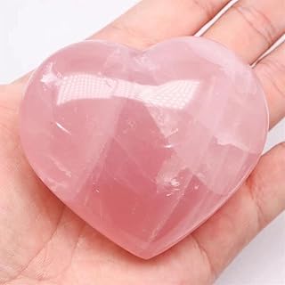 1pc 170g-230g Symbol Love Natural Rose Quartz Heart Crystal Stone for Girl Beautiful Crystal QINTINYIN Full of Texture (Color : 1pc 205g-230g)