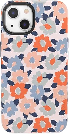 Casely iPhone 14 Plus Case | Field of Flowers | Pastel Floral | Bold Protective Design | Compatible with MagSafe