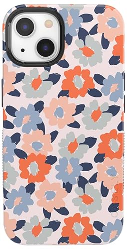 Casely iPhone 13 Case | Field of Flowers | Pastel Floral | Bold Protective Design | Compatible with MagSafe
