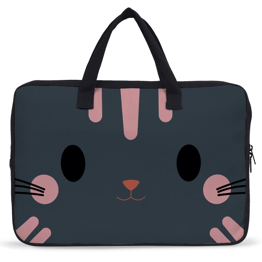 Crazyify Dark Grey Cat Emoji Printed Laptop Bag for Men & Women | Canvas Laptop Bags/Briefcase with Screen Size Up to 15.6 Inch (B09Z2CMVN3) Amazon Price History, Amazon Price Tracker
