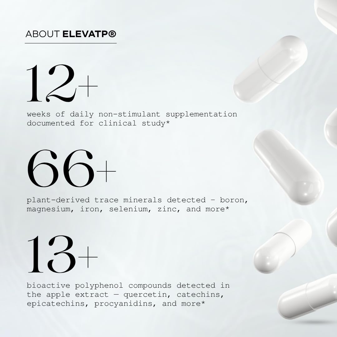 NMN Mitochondria Supplement - NMN 500mg, NAD+ & ATP Support for Cellular Vitality and Longevity - Clinically Tested elevATP, Resveratrol, CoQ10, Alpha Lipoic Acid - 90 Veggie Capsules — Amazon image 3