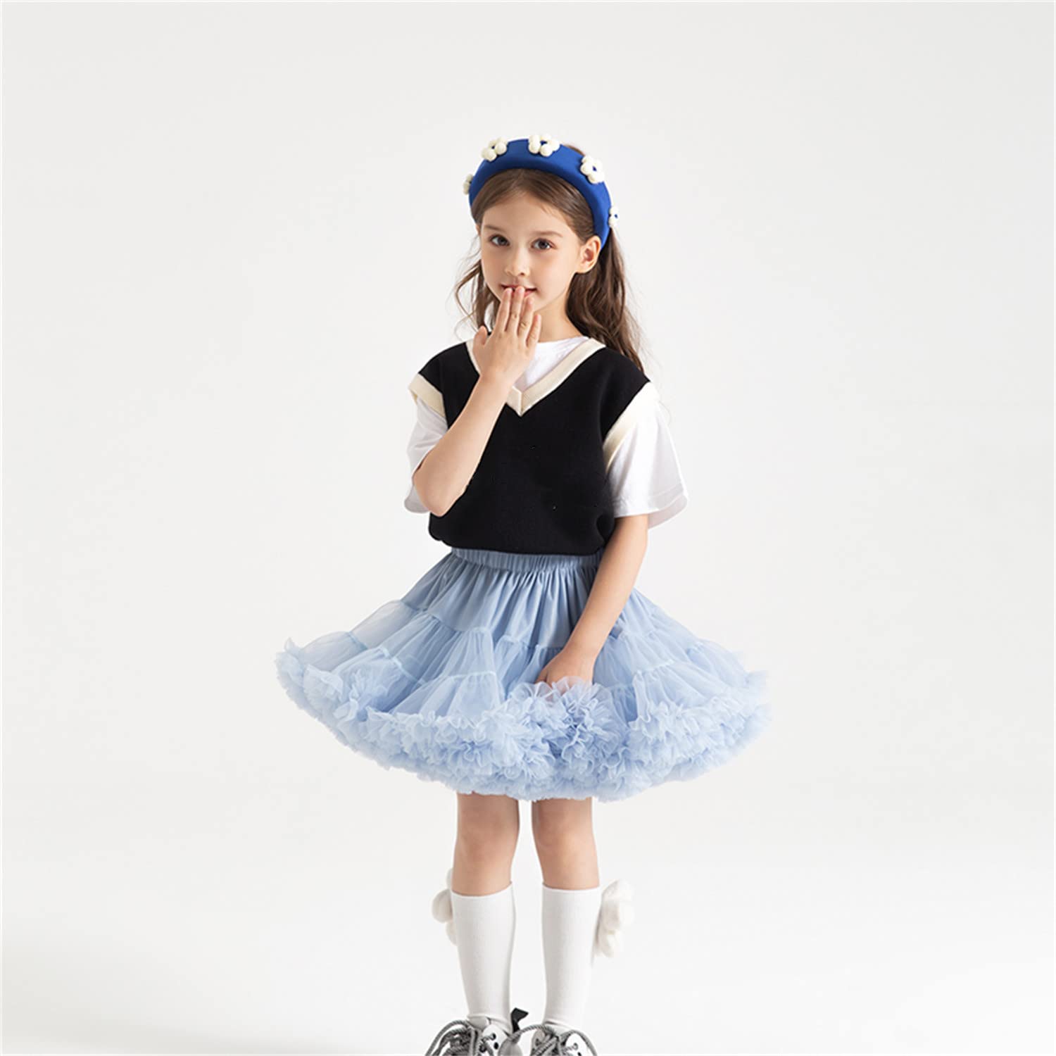 Infant Baby Girl'S Fluffy Tutu Skirt Toddler Tulle Birthday Party Tiered Princess Tutu Pettiskirt