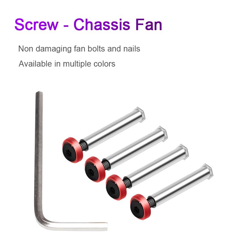 Amazon.com: 4Pcs CPU Fan Long Screws Computer DIY Chassis Case Fan
