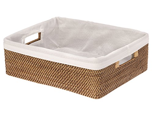 KOUBOO 1060054 Laguna Liner, Honey-Brown Rattan Shelf Basket