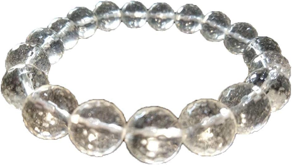 Crystal Cave PhenakitePhenacite Faceted Crystal Beads Bracelets 10 MM Record Keeper Phenakite Ascension Stone Healing Crystal Stone