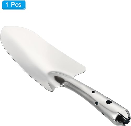 Miniatura 3 de PATIKIL Paleta de jardín, pala de mano de jardinería, pala de acero inoxidable, herramientas de jardín para trasplante de excavación