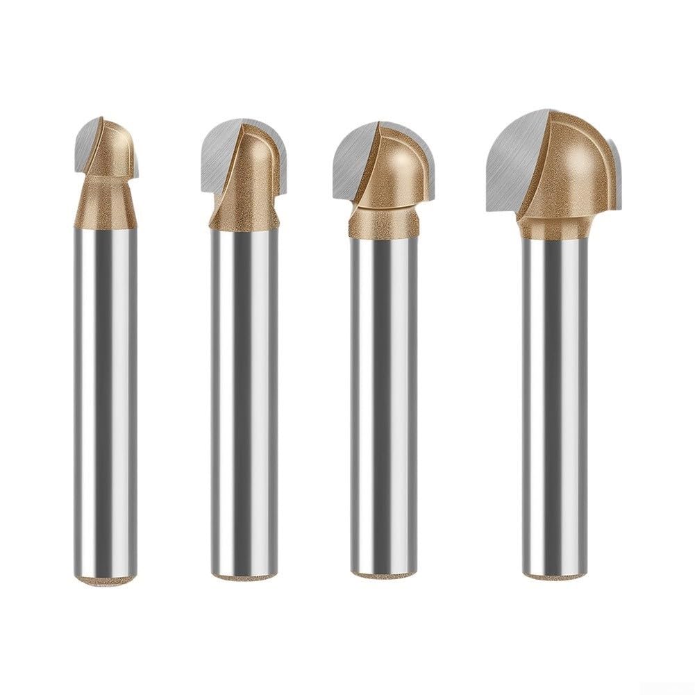 Fresas Router Carburo 1/4" Corte para preciso Fresas Router Carburo(12mm)
