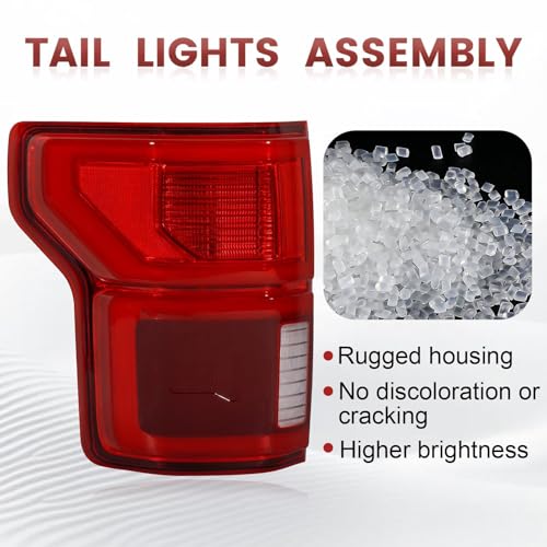 LED Tail lights W/Blind Spot Assembly Compatible with 2018 2019 2020 F150 OE Style Rear Light Taillights Replacement for KL3Z13405B KL3Z13404B by CONLLCON - Image 6