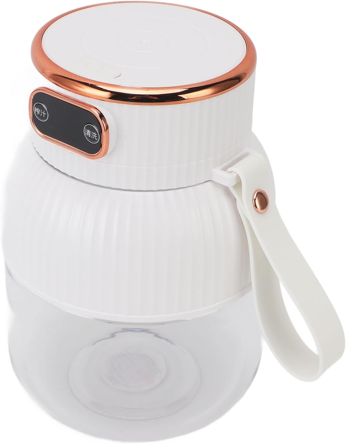 Karlak Large Capacity Multifunctional Detachable Electric Juicer, Portable Juicer Cup with Simple Push Key Design, suitable for Gatherings, Family Use, 600ml (White)